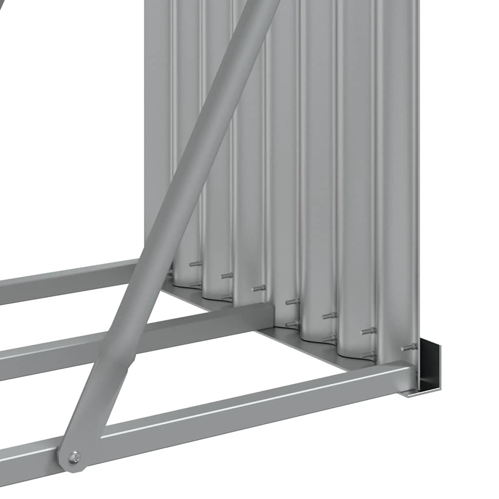 vidaXL Kaminholzunterstand Anthrazit 300x45x100 cm Verzinkter Stahl
