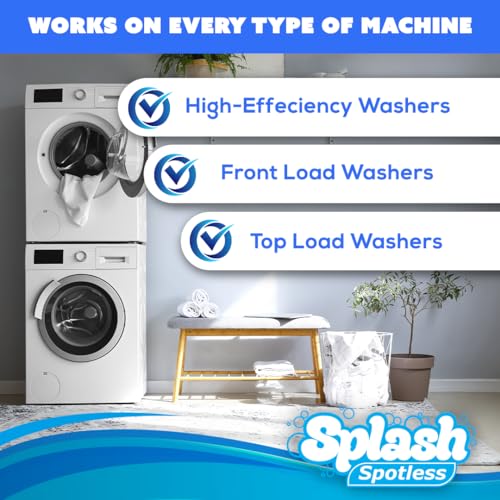 splash spotless washing machine cleaner for he front load amp top load washers 1 count pack of 1