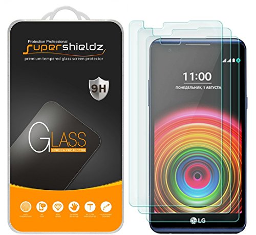 Supershieldz (3 Pack) Designed for LG X Power Tempered Glass Screen Protector, 0.33mm, Anti Scratch, Bubble Free