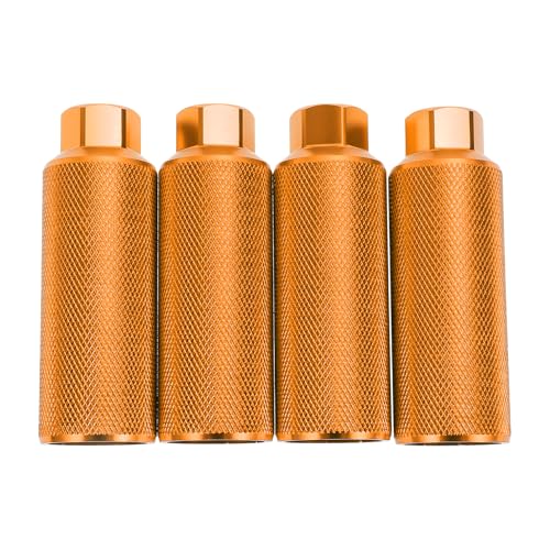 Repose-Pieds Vélo Aluminium Supports de Sièges Arrière Bicyclettes Axes 3/8 Pouce Jaune