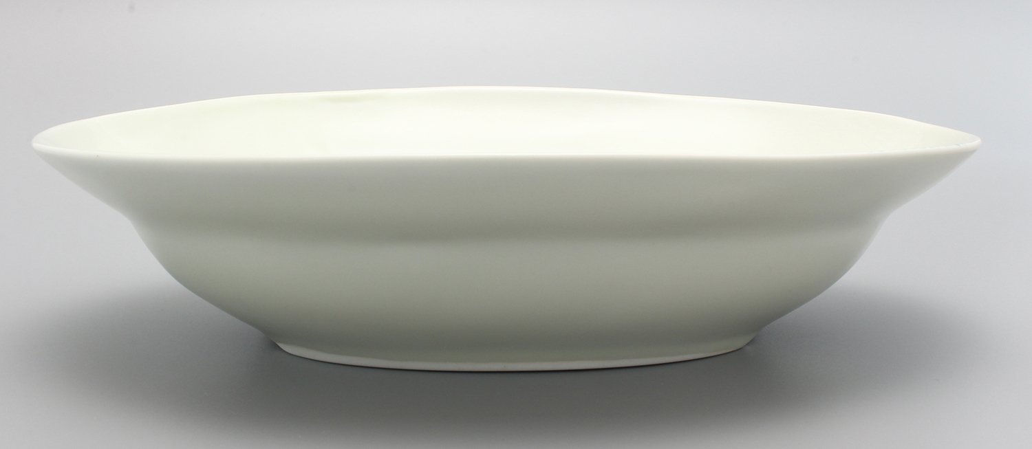 Amazon｜波佐見焼 勲山窯 色彩ダリア 楕円鉢 (中) 青 14-036｜飯碗