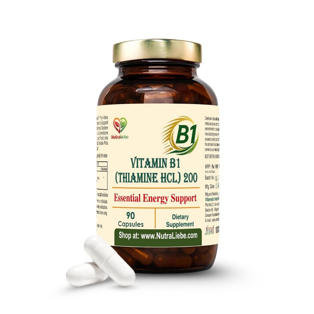 Vitamin B1 (Thiamine HCl) – High-Potency Energy & Nervous System Support | Promotes Metabolism, Heart Health & Brain Function | 90 Vegetarian Capsules | Non-GMO & Gluten-Free-picture-25