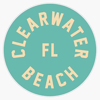 Clearwater - Florida Vinyl Sticker Waterproof Decal Laptop Wall Window Bumper Sticker 5"