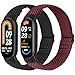 BTTNG Correa Elástica de Nylon Sólo Compatible con Xiaomi Smart Band 10/9/8, Pulseras Elásticas Ajustables de Nylon Deportivo de Repuesto para Xiaomi Mi Band 8/9/10 Hombres Mujeres (2 uds.)