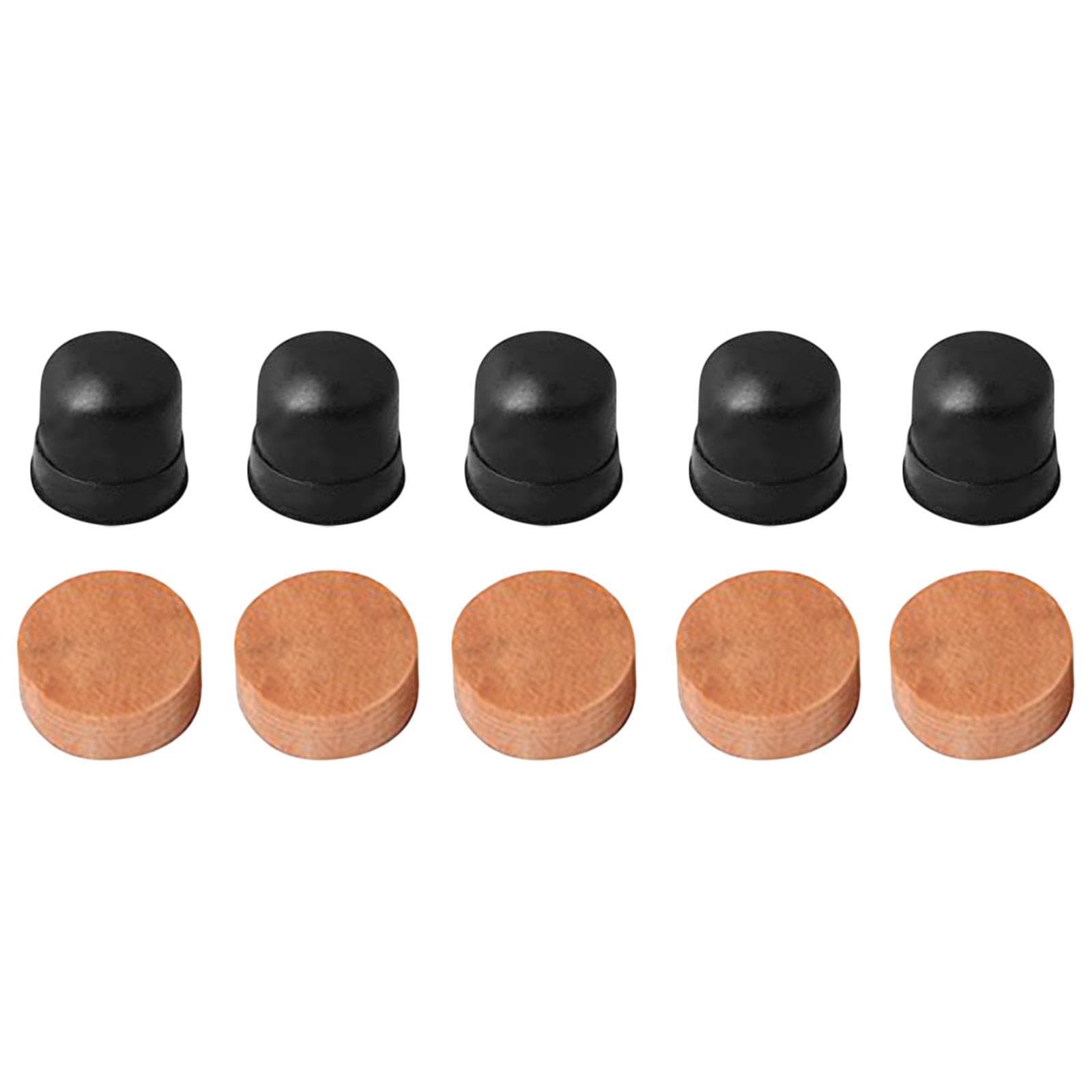 Jojomis 5x Trombone Spit Valve Cork Cork Pad Repair Tool Assembly Trombone Water Key with Cork Pad for Trumpet Cornet Wind Instrument