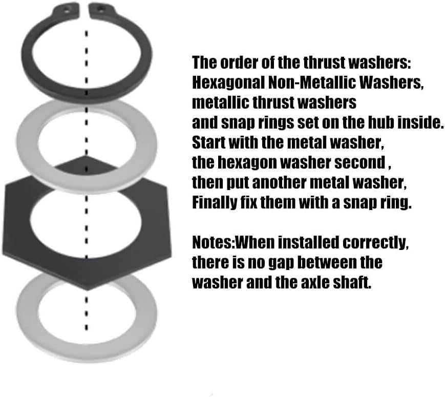 Genuine Thrust Washer Snap Ring Kit D50 D60 For 1998-2004 F250 F350 F450 OEM Genuine Replacement