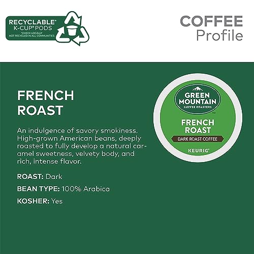Image of Green Mountain Coffee Roasters French Roast Keurig Single-Serve K-Cup Pods, Dark Roast Coffee, 72 Count