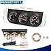 52MM Triple Meter Set for Oil Pressure Water Temperature and Electrical in Car Truck Trilateral Automotive Gauge