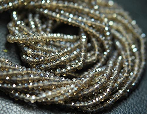 Quartz Fumé Perles Rondelles 4mm pour Créer Vos Bijoux Bohèmes Chics