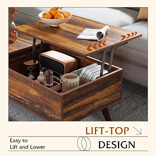 WLIVE Rising Lift Top Coffee Table