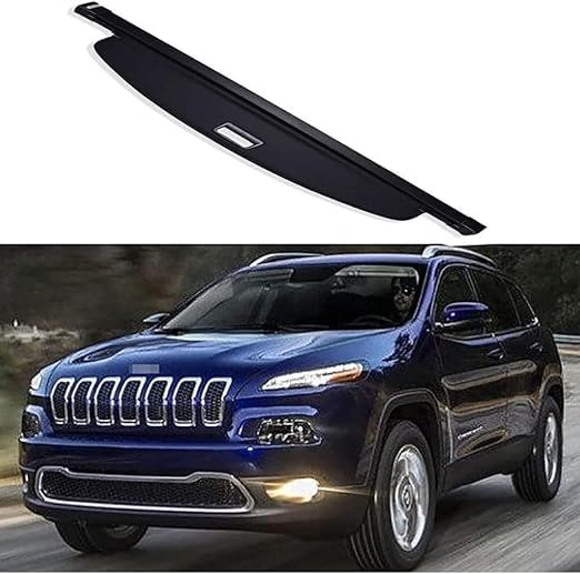 Auto versenkbare hinteren Kofferraum Paket Regal Cargo Covers per Jeep Cherokee 2014 2017, Gepäck Vorhang Privatsphäre schützendes Zubehör