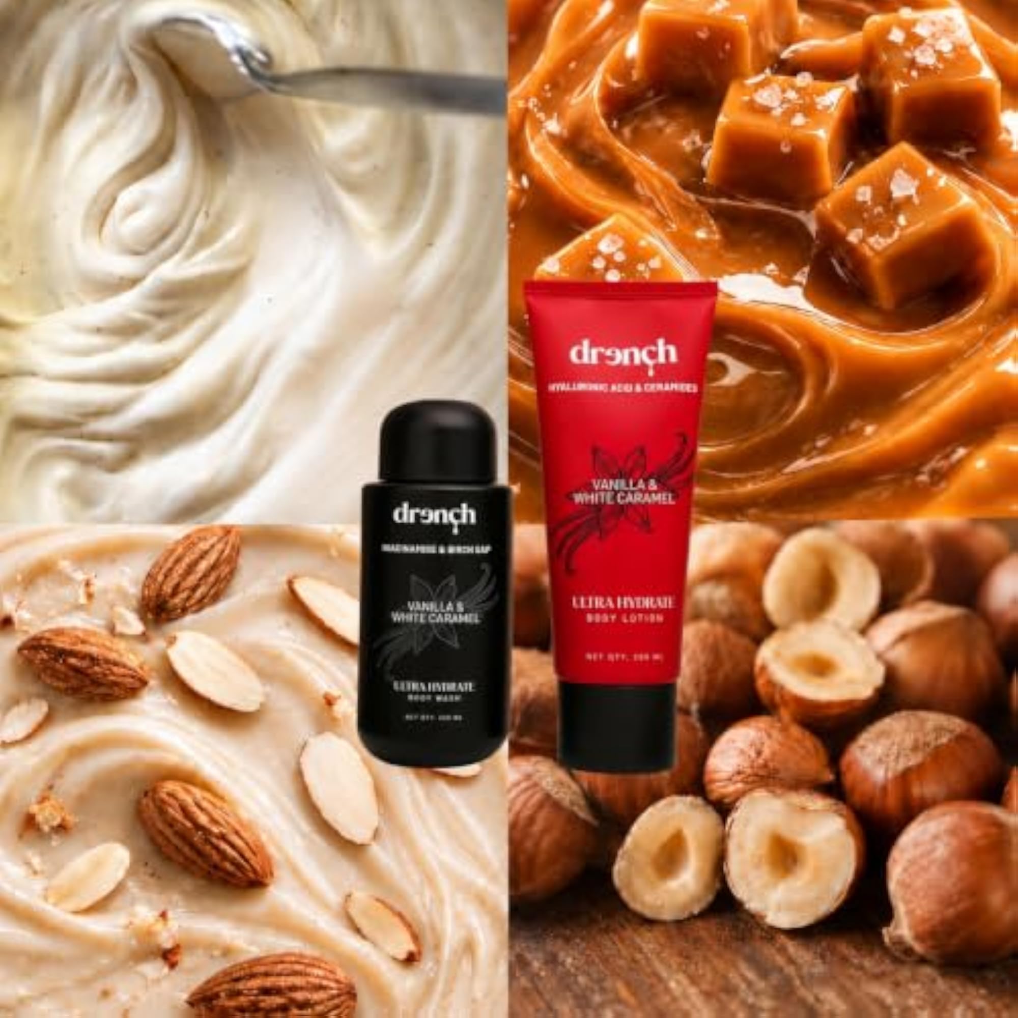 Vanilla & White Caramel Body Wash & Lotion Combo