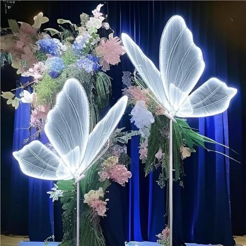 Lámpara de pie de mariposa, altura ajustable, iluminación romántica para bodas y eventos, lámpara de techo decorativa creativa