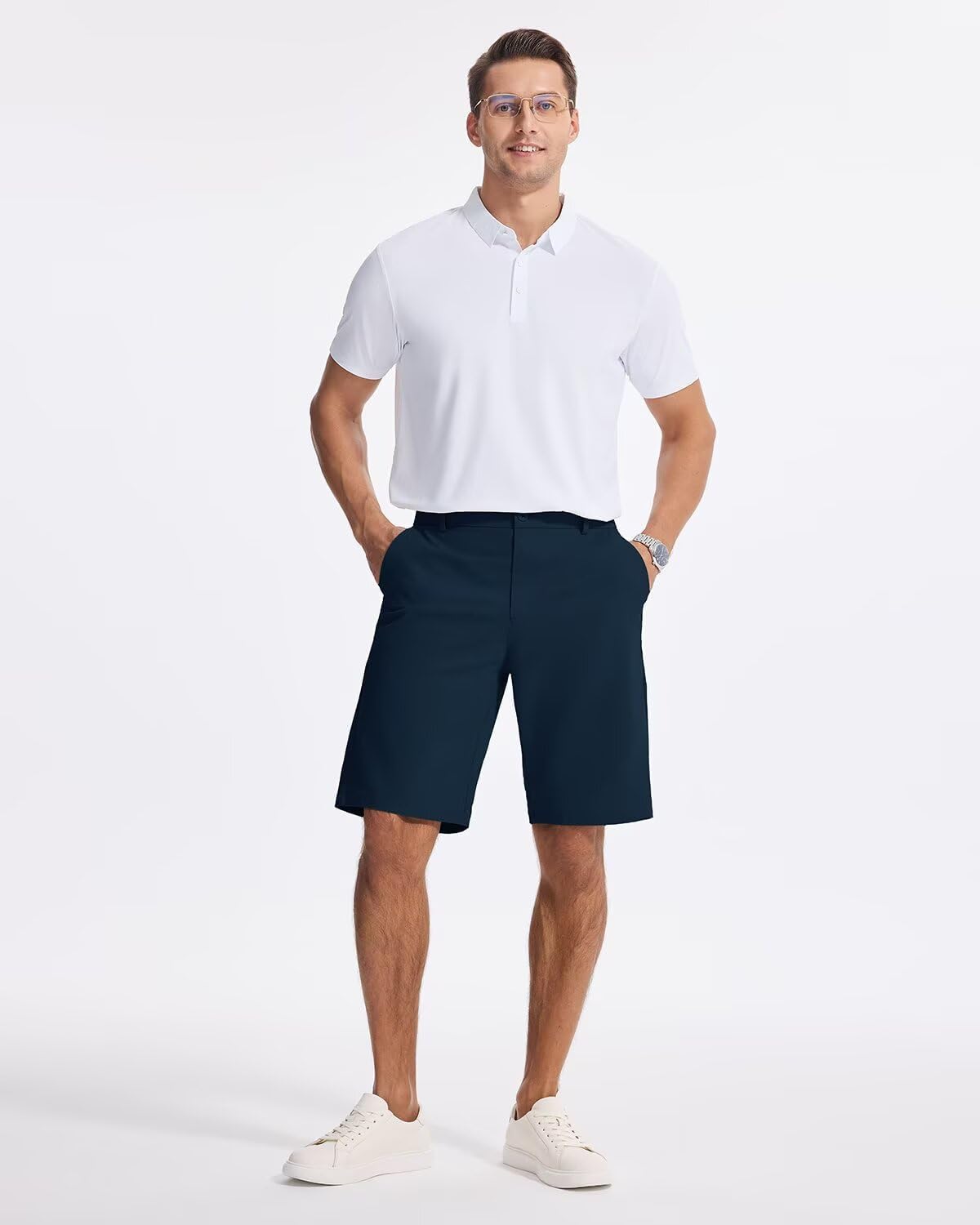 Men's Classic Fit 7/9/11 Inch Golf Shorts Lightweight Long Stretch Hiking Short with 4 Pockets for Casual Work - Image 6