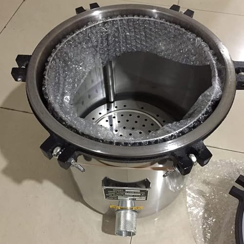 Esterilizador portátil de autoclave: esterilizador de vapor médico con protección contra calor seco y alta presión, fabricado en acero inoxidable 304.