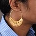 PANOPLY Handmade African Fulani Big Hoop Earrings, Gifts for Mom from Daughter, Son-Mom Gifts, Funny Birthday, Love Gifts, Gift Idea for Anniversary, Birthday, Wedding, Christmas Day