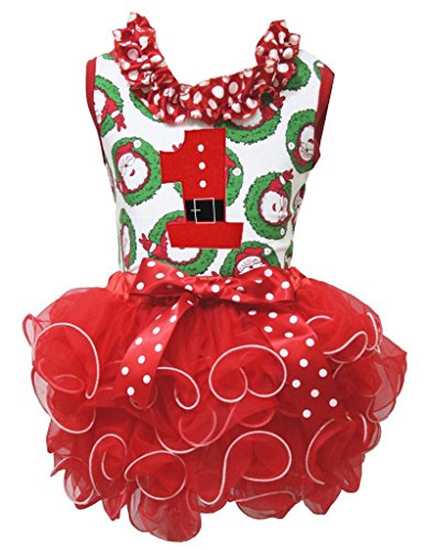 Camiseta de Papá Noel cómoda con falda de pétalos para evitar rozaduras