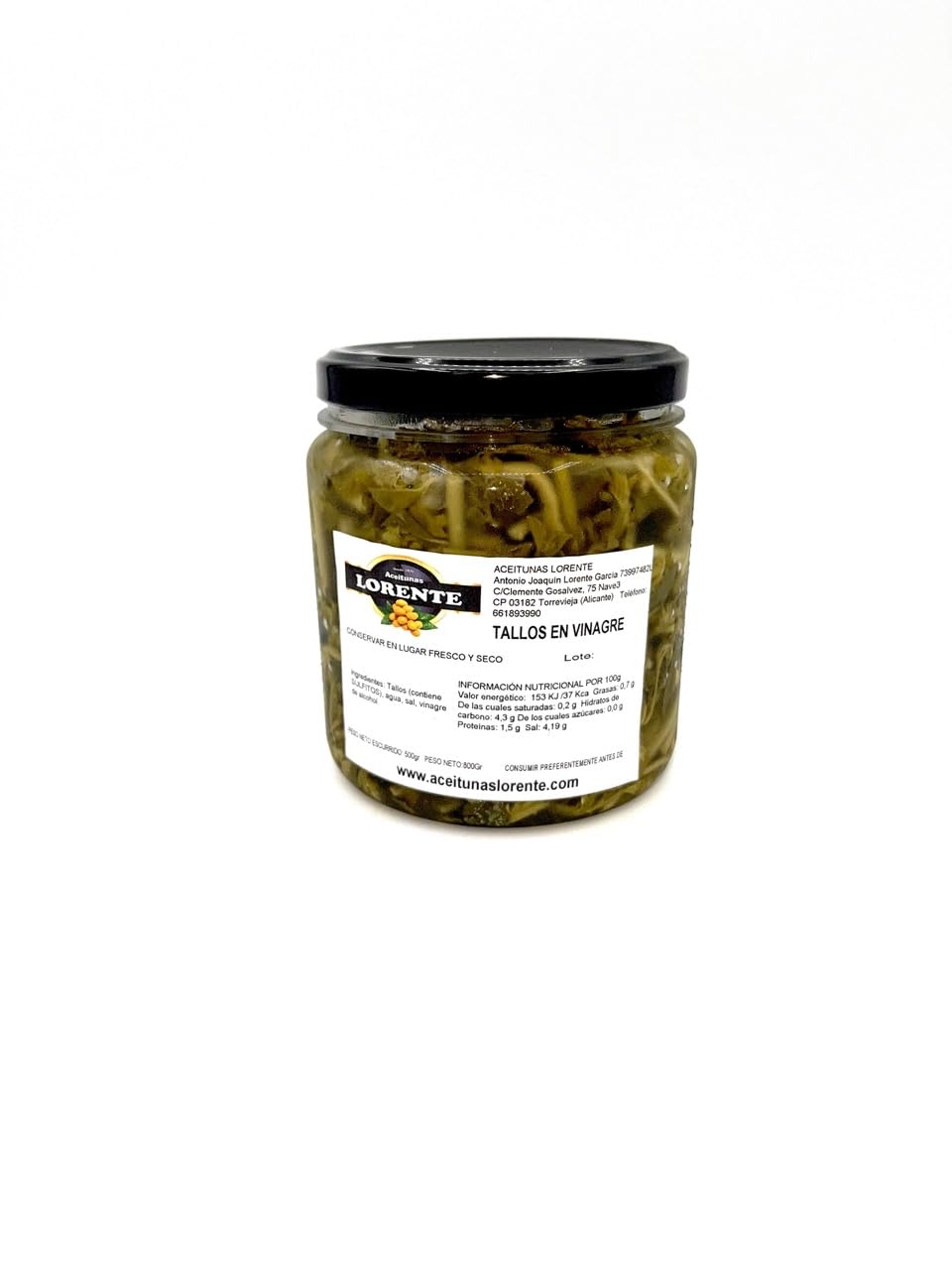 Tallos en Vinagre (500 gr)