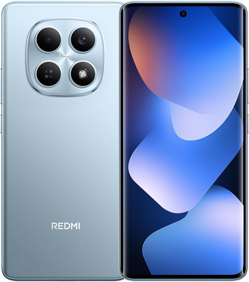 XIAOMI Redmi Note 15 4G Smartphone 8GB + 256GB Blue 6000mAh 108MP Camera 6.77 Inch AMOLED MTK Helio G100-Ultra 33W without Charger