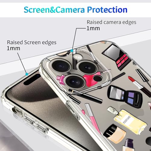 Image of Amazon Brand - Solimo UV Printed Soft Flexible Transparent Back Cover for Apple iPhone 15 Pro - D1244