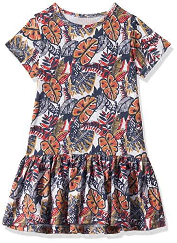 Image of T2F Girls Cotton A-Line Knee-Length Casual Dress