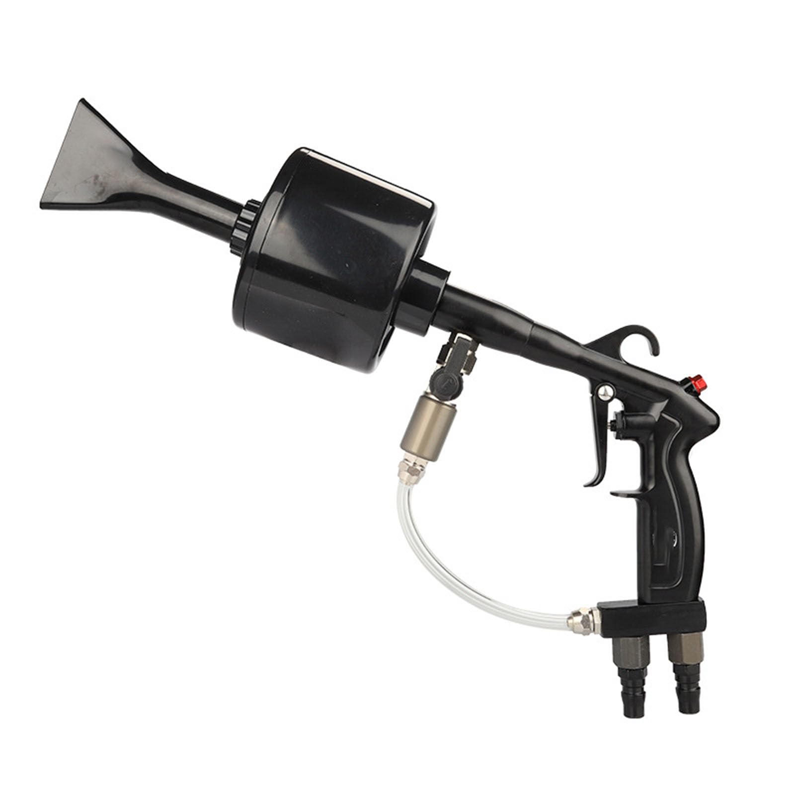 Pistolet piankowy z podwójną rurką, uchwyt ze stopu aluminium 30 cm, odpowiedni do wydajnego mycia samochodu, dysza PP z podwójną rurką, ergonomiczna konstrukcja, regulacja zaworu