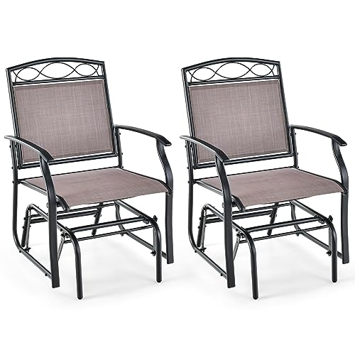 Giantex Patio Glider Chair Set