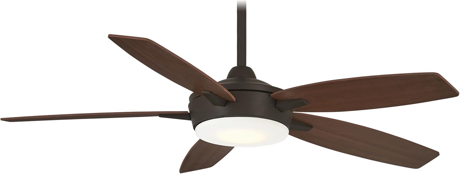 Minka-Aire F690L-ORB/MM Espace 52 Inch Ceiling Fan with Integrated 18W Dimmable LED Light in Oil Rubbed Brone Finish