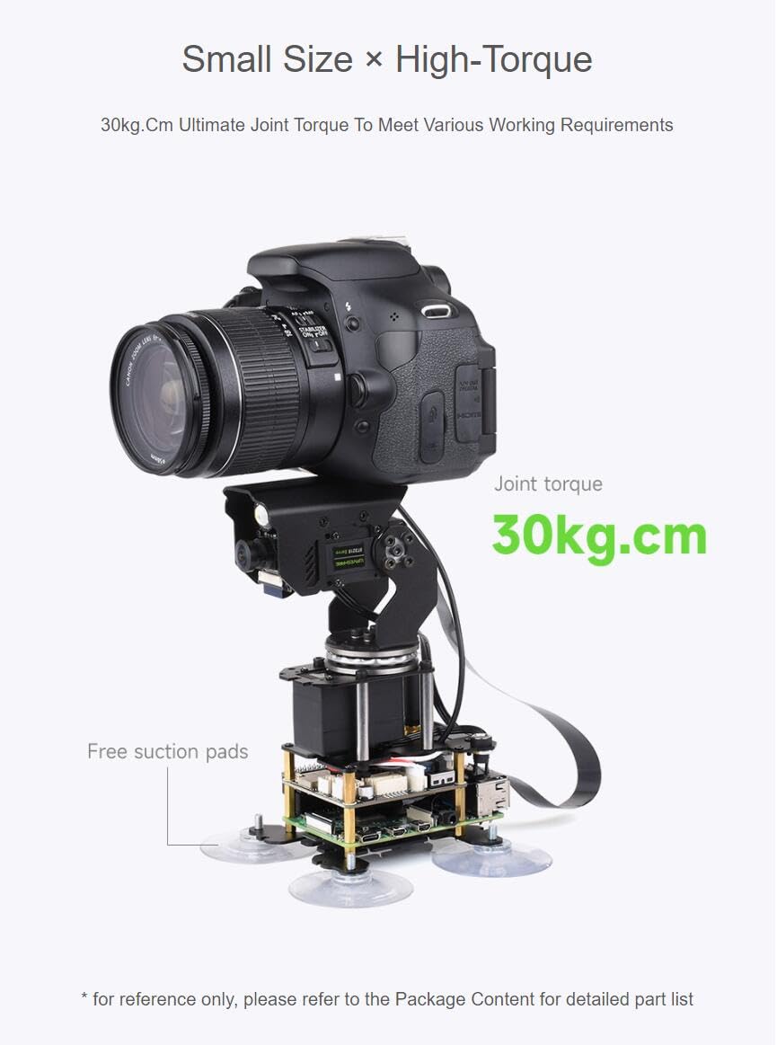 TUOPUONE 360° Omnidirectional High-Torque 2-Axis Expandable Pan