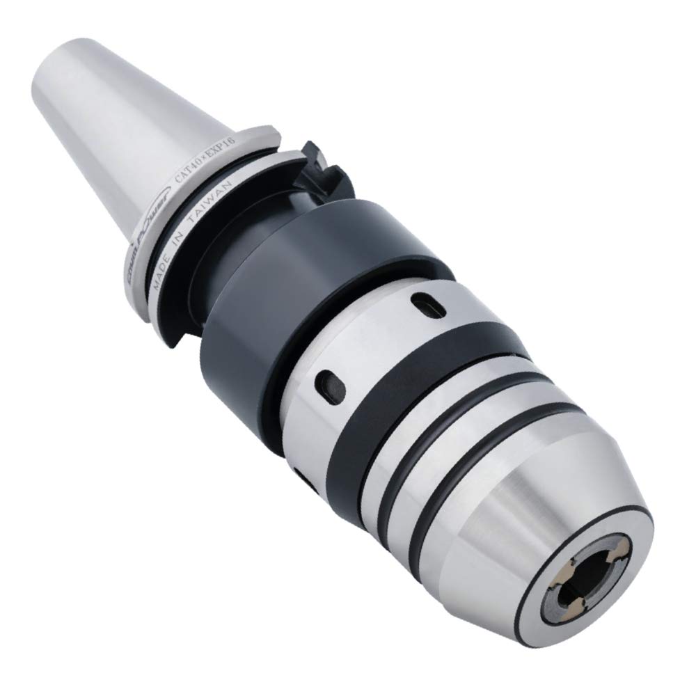 Chum Power 1/8"-5/8" CAT40 EX-POWER Universal Chuck Holder, Titanium Jaws, Connected