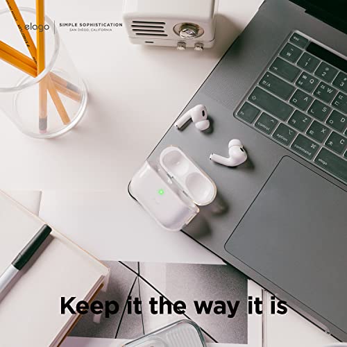 Elago Compatible With Airpods Pro 2Nd Generation Case Clear Cover - Compatible With Airpods Pro 2 Case, Protective Case Cover, Shockproof, Wireless Charging, Reduced Yellowing [Transparent] #TOP2