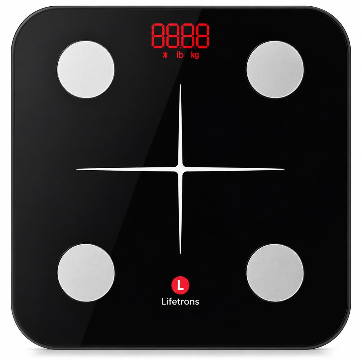 Lifetrons Slinky Lite Digital Body Weighing Smart Scale & Fat Analyzer to Measure Weight,Fat/BMI/Protein,Visceral Fat -Syncs with Android & iPhone app Includes Batteries with 2 Yrs Warranty (Black)-image-34