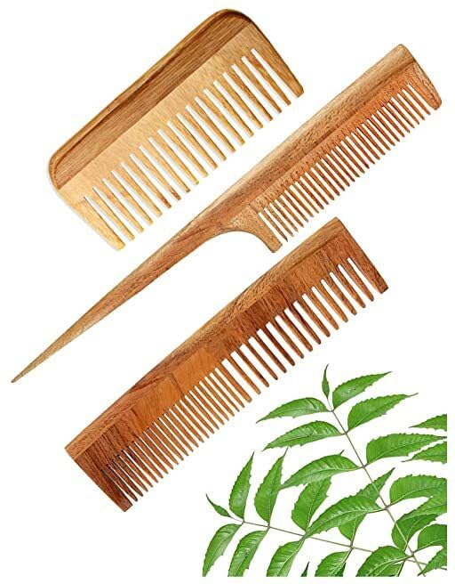 Generic Neem comb Wodden hair comb 100% natural product-image-45