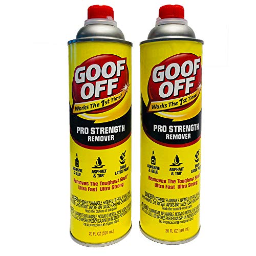 Goof Off Professional Strength Remover – 20 fl. oz., 2 Pack - Latex Paint and Adhesive Remover
