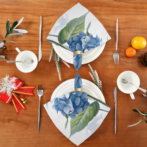 Servilletas de tela 20x20 pulgadas set x6 azul miniatura 6