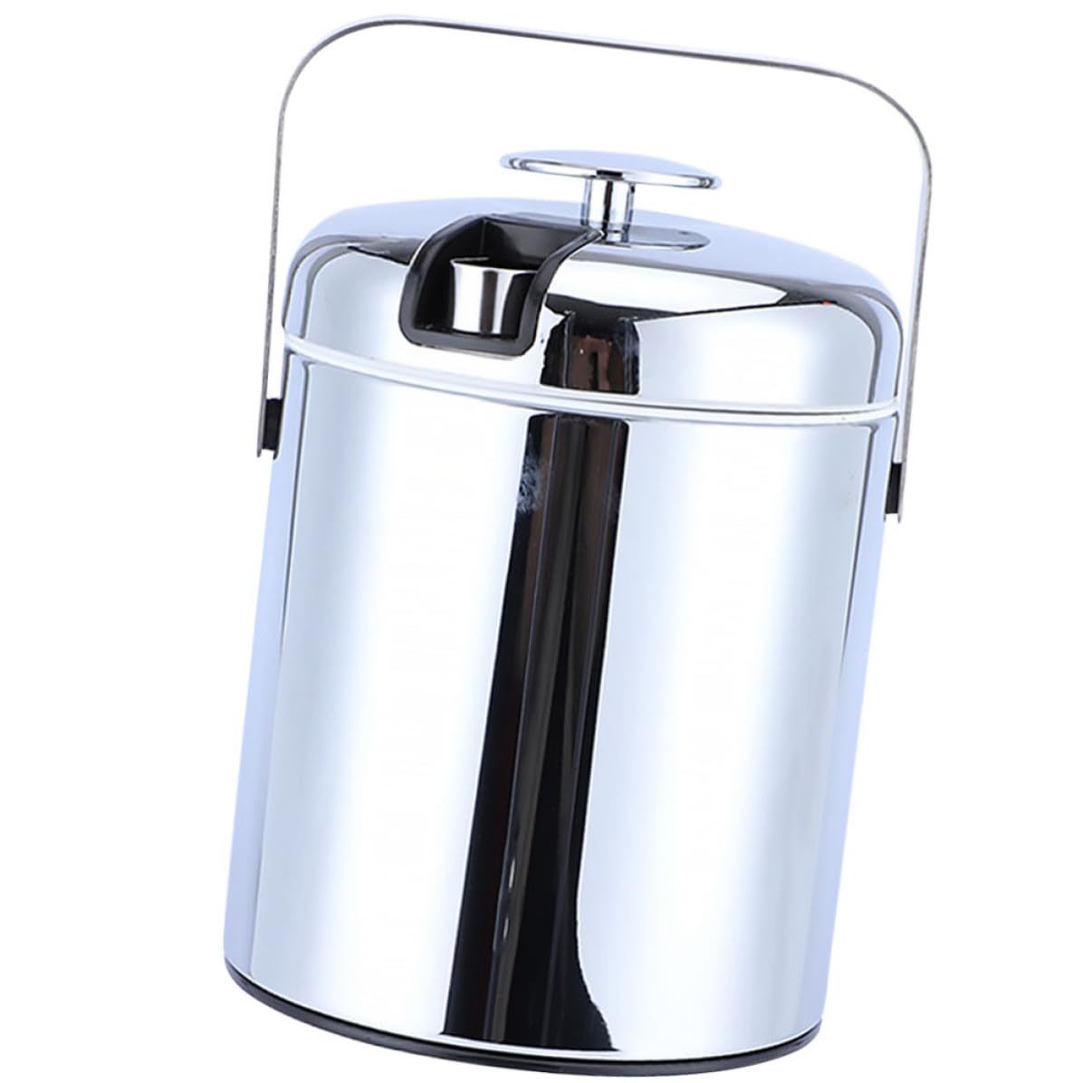Secchiello Argento in Acciaio 1, 3 Ghiaccio Portatile Inox