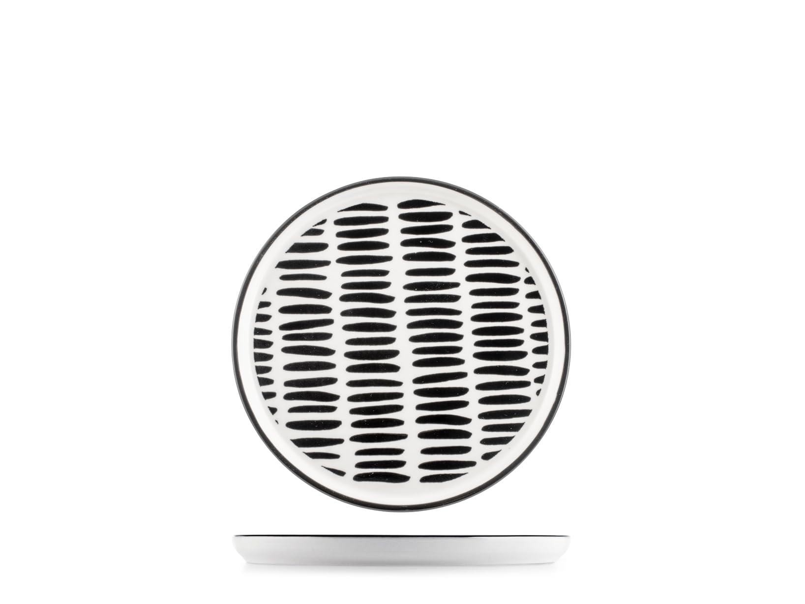 H&h 6-częściowy zestaw porcelanowych talerzy Mirage z krawędzią 15,5 cm