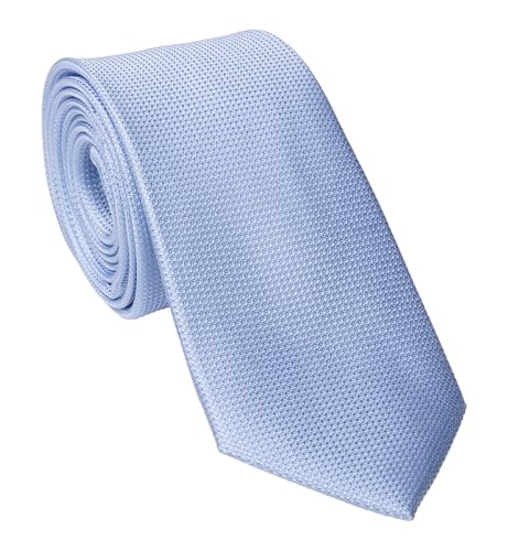 Image of Michelsons of London Plain Silk Tie (Light Blue)