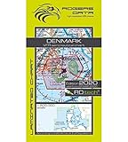  Denmark Rogers Data VFR Luftfahrtkarte 500k: Dänemark VFR Luftfahrtkarte – ICAO Karte, Maßstab 1:500.000