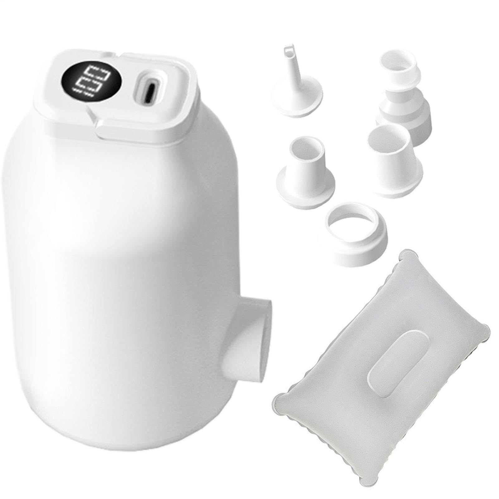 Pompe À Air Pour Gonflables 4500Pa Affichage Numérique Petit Avec 5 | Pompe Gonflable De Piscine Pour Matelas Pneumatiques Bouees Natation Sacs Sous Vide Ballons Camping
