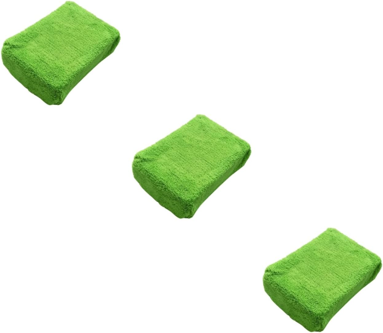 OUNONA 3pcs Practical Car Washing Sponge Mitt Honeycomb Scrub Sponge Cleaning Tool for Car Home Kitchen Random Color