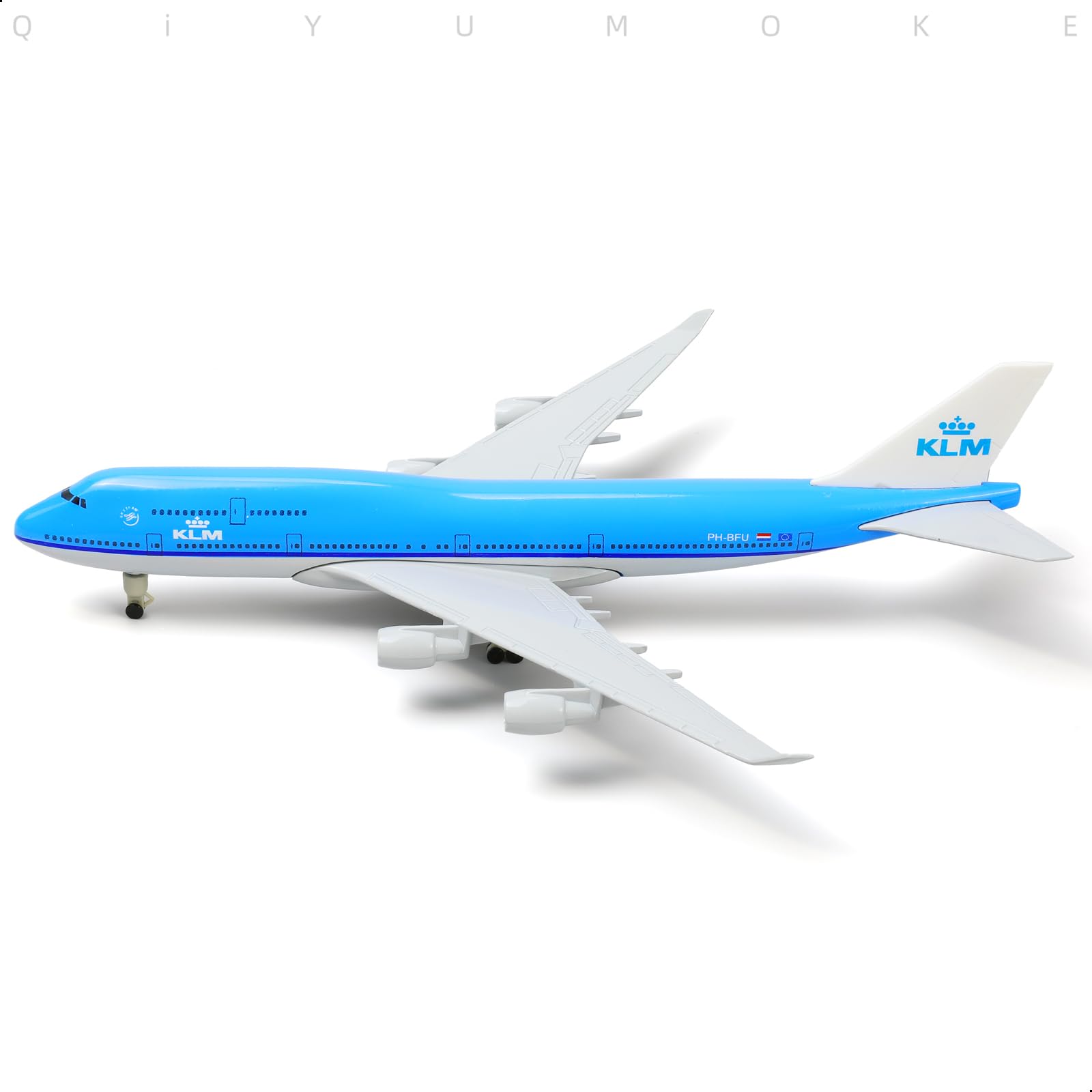 Modello di aeroplano in metallo pressofuso Boeing 747 in scala 1:300 con supporto - livrea KLM, collezione per adulti, decorazione da esposizione