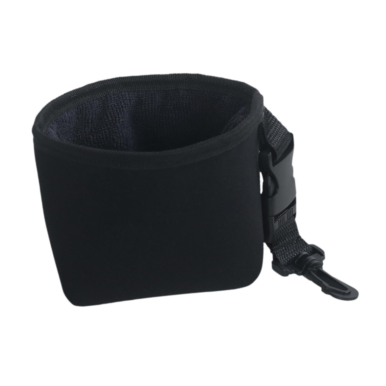 Colaxi Golf Club Cleaning Bag Pocket Cleaning Tool Waterproof Golf Ball Washer Scrub Bag Pouch for Men Outdoor Sports Travel Fitness, Black