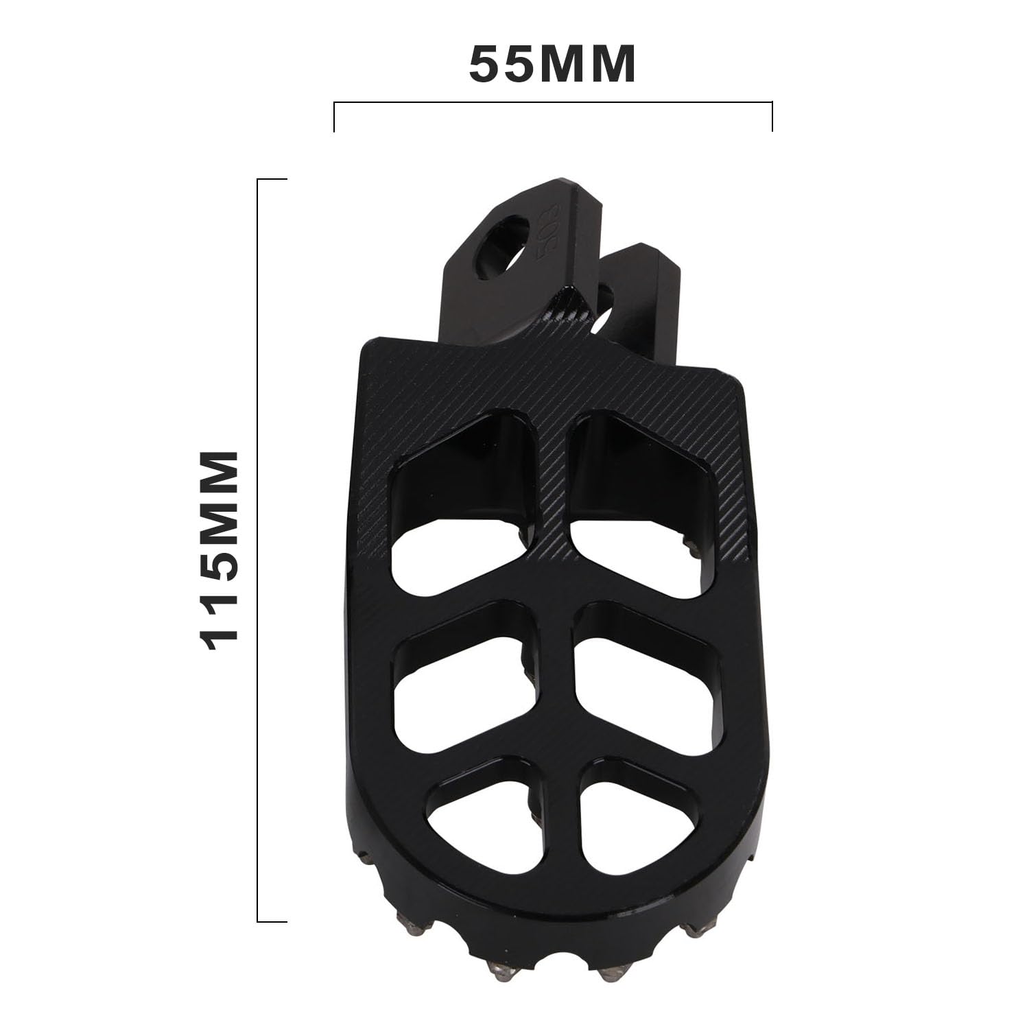 Fußrasten Motorrad für RM125 250 250Z RMX250 DRZ400 400E 400S 400SM Schwarz