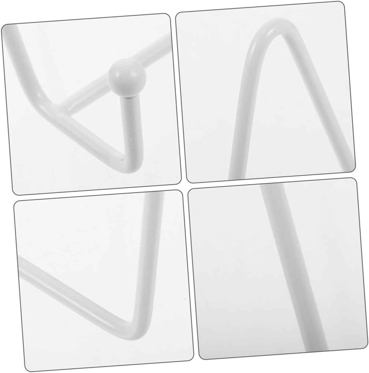 Amosfun 8pcs Metal Plate Stand Vintage Display Stand Frame Holder Picture Easel for Kitchen Bedroom Museum