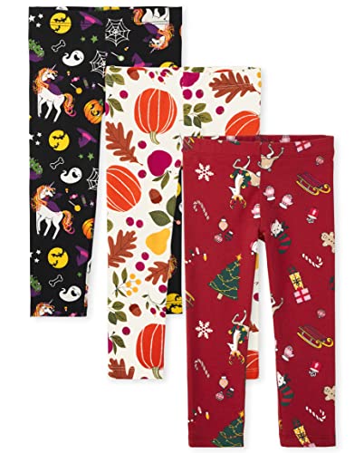 Image of The Children's Place Girls and Toddler Assorted Everyday Pull on Leggings