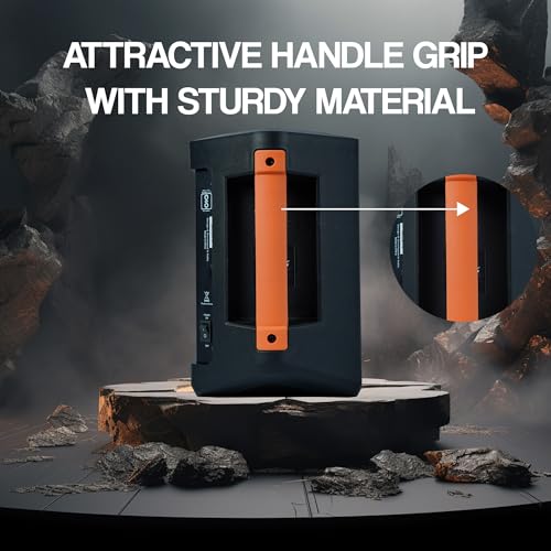 Image of PERSANG Soundbox 2.0 Portable Speaker with UHF Wireless Microphone (Orange) | (13.97 cm) Dual Woofers | Upto 4 Hours Playback Time | 18 W RMS | Bluetooth Party Speaker (Black, 2.0 Channel)
