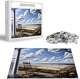 Puzzle 5000 Piezas Playa Rompecabezas para Adultos, un Rompecabezas Desafiante, Juegos de Puzzle para Toda la Familia, Letras en la Parte Posterior, Decoración Hogar, Regalos Navidad Paisaje H-5282