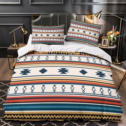 Housse de couette aztèque zippée anti-acarien lit single - 2