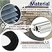 HIAPES Awning for Door Entrance, Awnings for Doors, Window Awnings Exterior Polycarbonate Cover Outdoor Front Door Patio UV/Rain/Snow Protection, Door Awnings Exterior for Porch/Patio/Deck